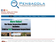 Tablet Screenshot of pensacolainsuranceinspections.com